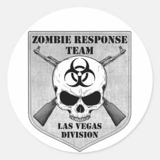 Zombie Response Team: Las Vegas Division Classic Round Sticker