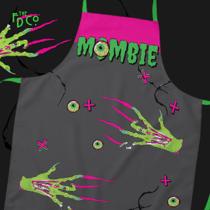 Zombie Rippin’ Eyeball Poppin’ Funky Funny Mombie  Apron