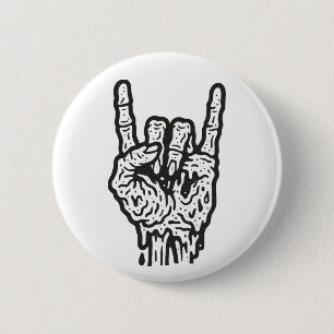 Zombie Rock 6 Cm Round Badge