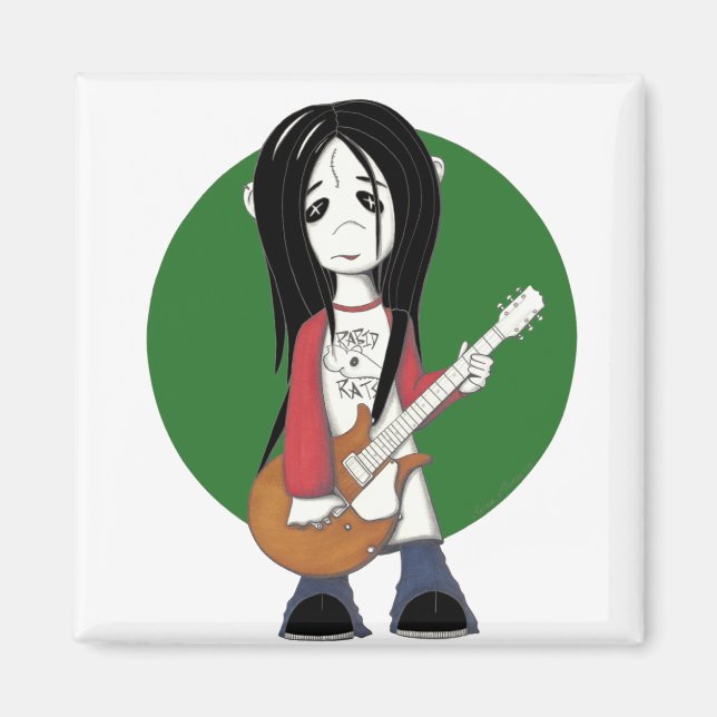 zombie rocker magnet (Front)