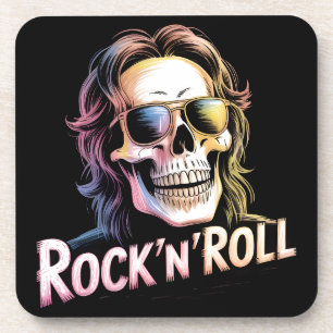 Zombie Rocker Rock'nRoll Skull Coaster