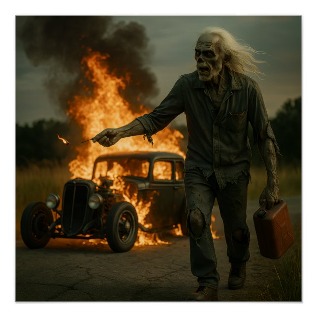 Zombie Rodder Artwork Poster (Front)