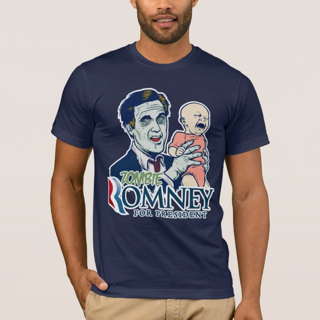 Zombie Romney For President Shirt (Front)