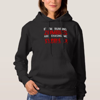 Zombie Running For Men Women Halloween  Running Hoodie
