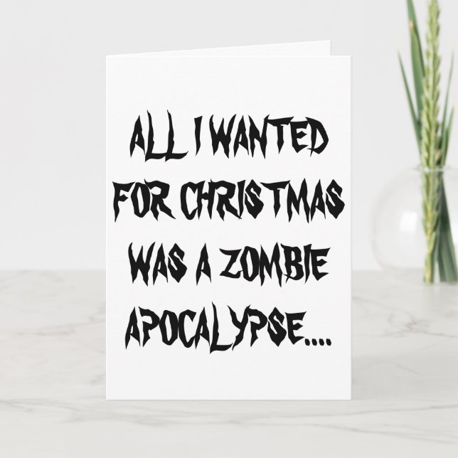 Zombie Santa Christmas Card (Front)