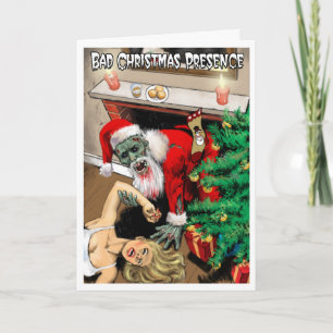 Zombie Santa Christmas Card