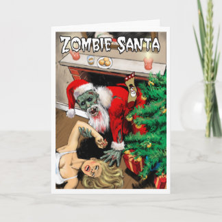Zombie Santa Christmas Card