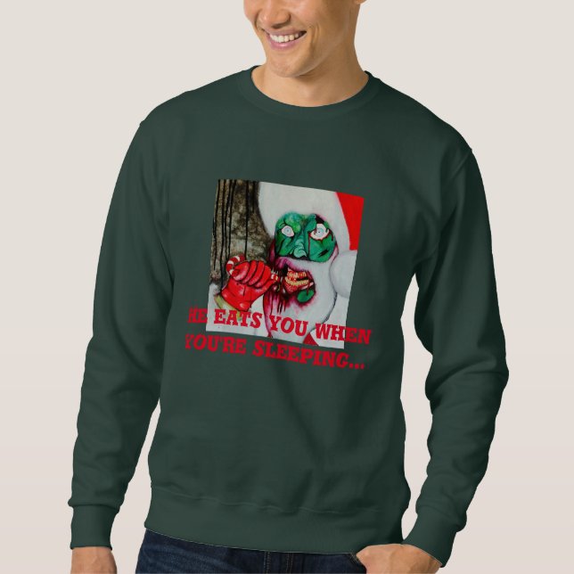 Zombie Santa Christmas jumper Sweatshirt (Front)