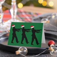 Zombie Santa Funny Green Christmas Humour
