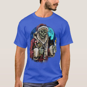 Zombie Santa Funny Sarcastic Ugly Christmas  T-Shirt