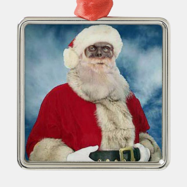 Zombie Santa Portrait ornament (Front)