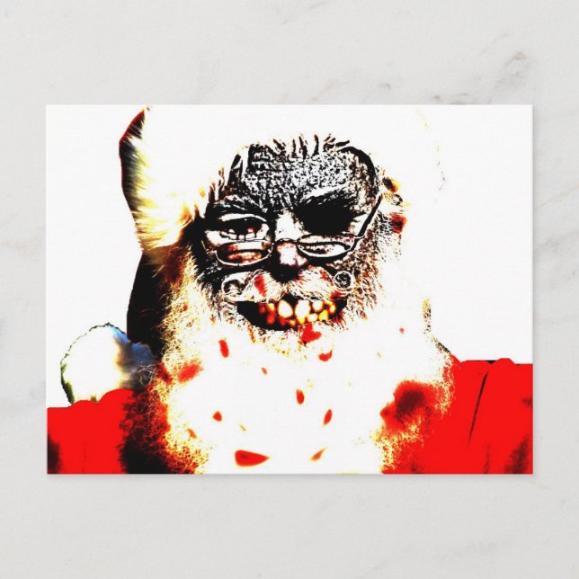 Zombie Santa Postcard (Front)