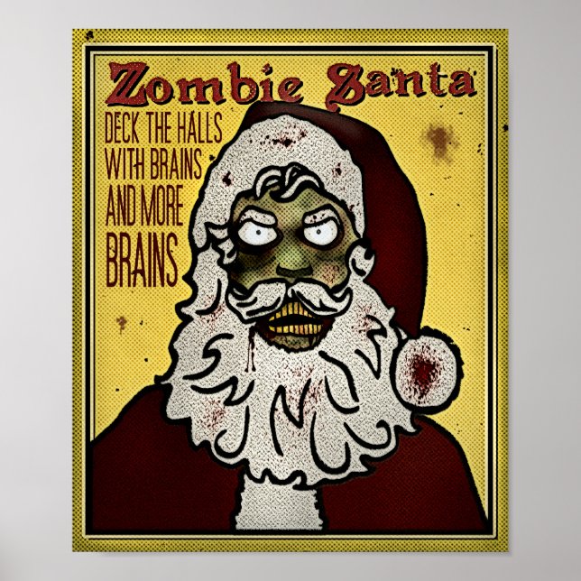 Zombie Santa Poster (Front)