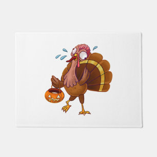 Zombie Scary Turkey Doormat