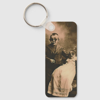 Zombie Siblings Key Ring