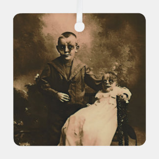 Zombie Siblings Metal Tree Decoration