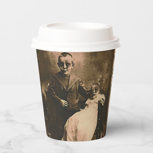 Zombie Siblings  Paper Cups (Front)