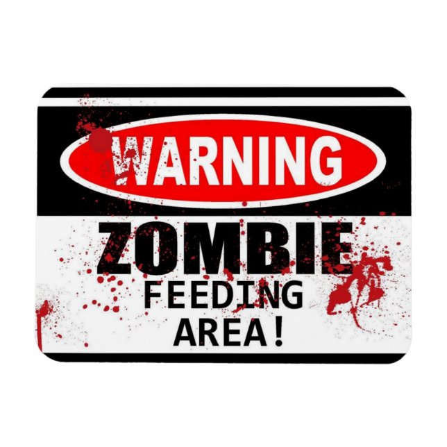Zombie Sicn Magnet (Horizontal)
