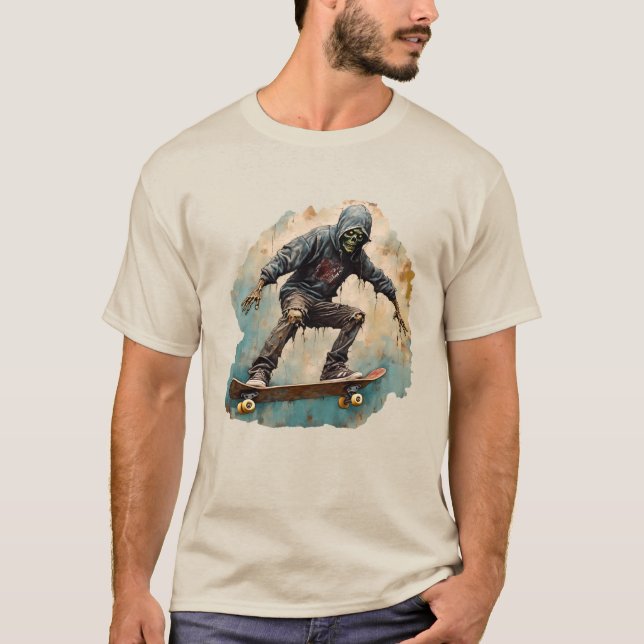 Zombie Skateboarder T-Shirt (Front)