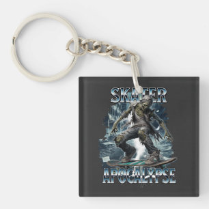 ZOMBIE SKATER APOCALYPSE KEY RING
