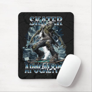 ZOMBIE SKATER APOCALYPSE MOUSE PAD
