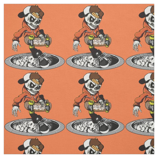 Zombie Skater custom colour fabric (Swatch)