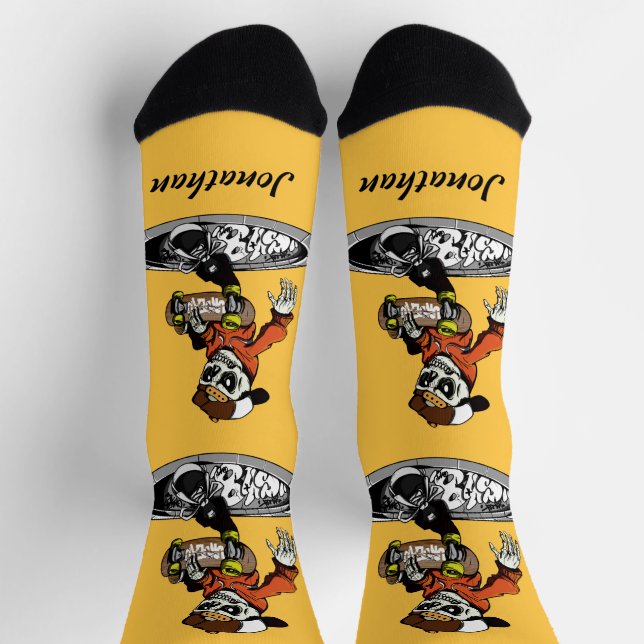 Zombie Skater custom name Socks (Top)