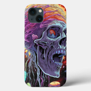 Zombie Skull Creature Sci-fi Horror Art iPhone 13 Case