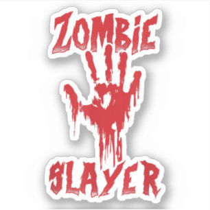 Zombie Slayer Bloody Hand Hunting Zombies Hallowee