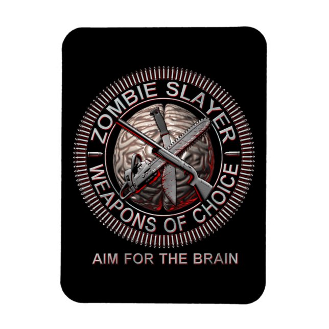 Zombie Slayer Flexible Magnets (Vertical)
