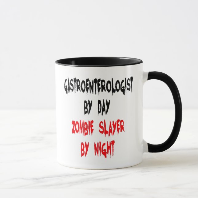 Zombie Slayer Gastroenterologist Mug (Right)