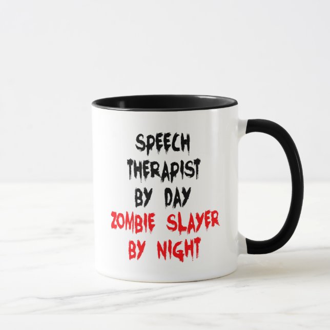 Zombie Slayer Speech Therapist Mug (Right)