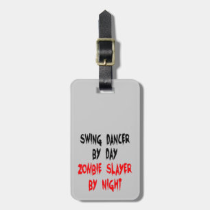 Zombie Slayer Swing Dancer Luggage Tag