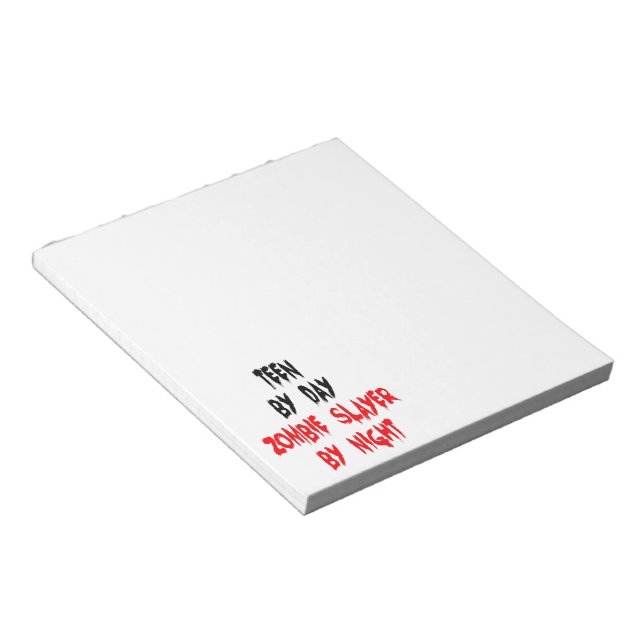 Zombie Slayer Teen Notepad (Angled)