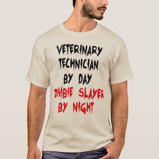 Zombie Slayer Veterinary technician T-Shirt (Front)