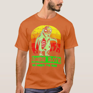 Zombie Sloth Funny No Need Run Pun Halloween  T-Shirt