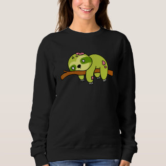 Zombie Sloth Halloween Animal Cute Monster Graphic Sweatshirt