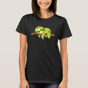 Zombie Sloth Halloween Animal Cute Monster Graphic T-Shirt