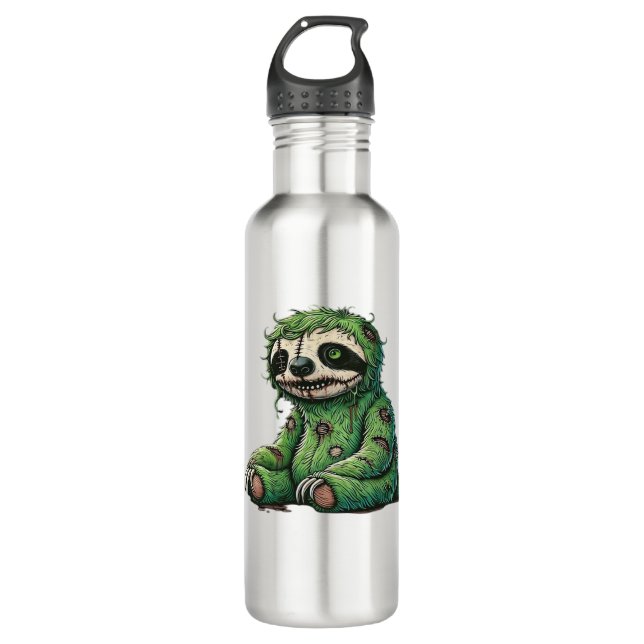 Zombie Sloth Halloween Zombie Sloth Zombie Lover C 710 Ml Water Bottle (Front)