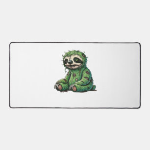 Zombie Sloth Halloween Zombie Sloth Zombie Lover C Desk Mat