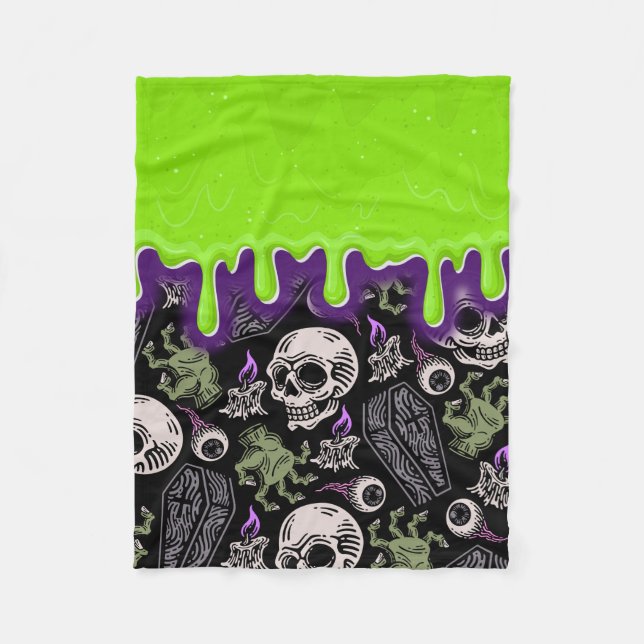 Zombie sludge fleece blanket (Front)