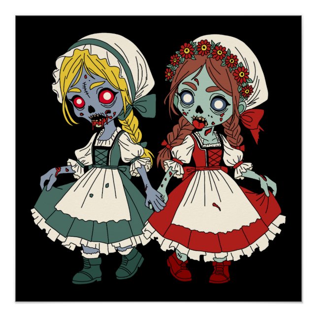 Zombie Snow-White and Rose-Red Poster (Front)