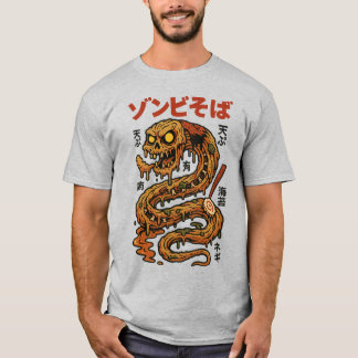 Zombie Soba Noodles – Creepy Japanese Horror Serpe T-Shirt