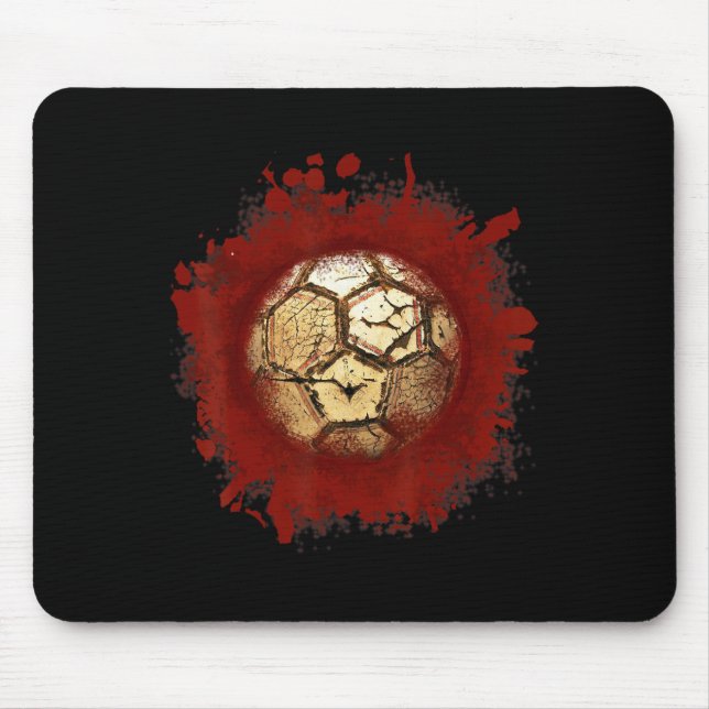 Zombie Soccer Blood Funny Scary Player Halloween C Mouse Pad (Front)
