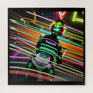 Zombie Space Disco Jigsaw Puzzle
