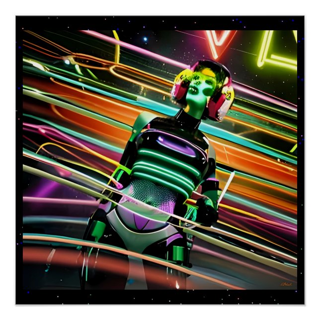 Zombie Space Disco Poster (Front)