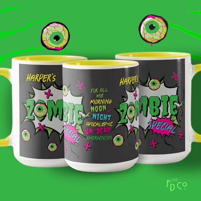 Zombie Special Ghoulishly Fun Personalised  Mug (Creator Uploaded)