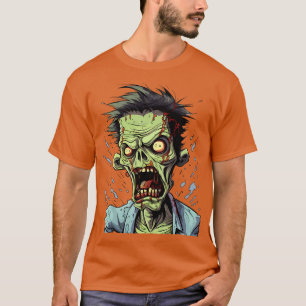Zombie Spooky Halloween Horror Goth Zombies 2 T-Shirt