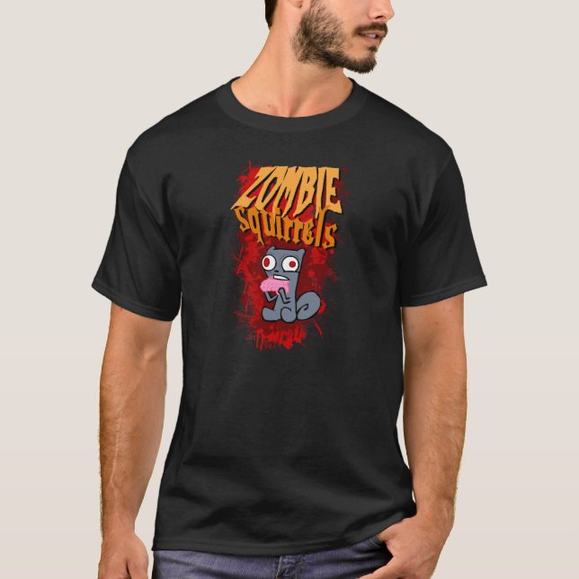 Zombie Squirrels T-Shirt! (2 Sided) T-Shirt (Front)