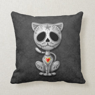 Zombie Sugar Kitten, dark Cushion